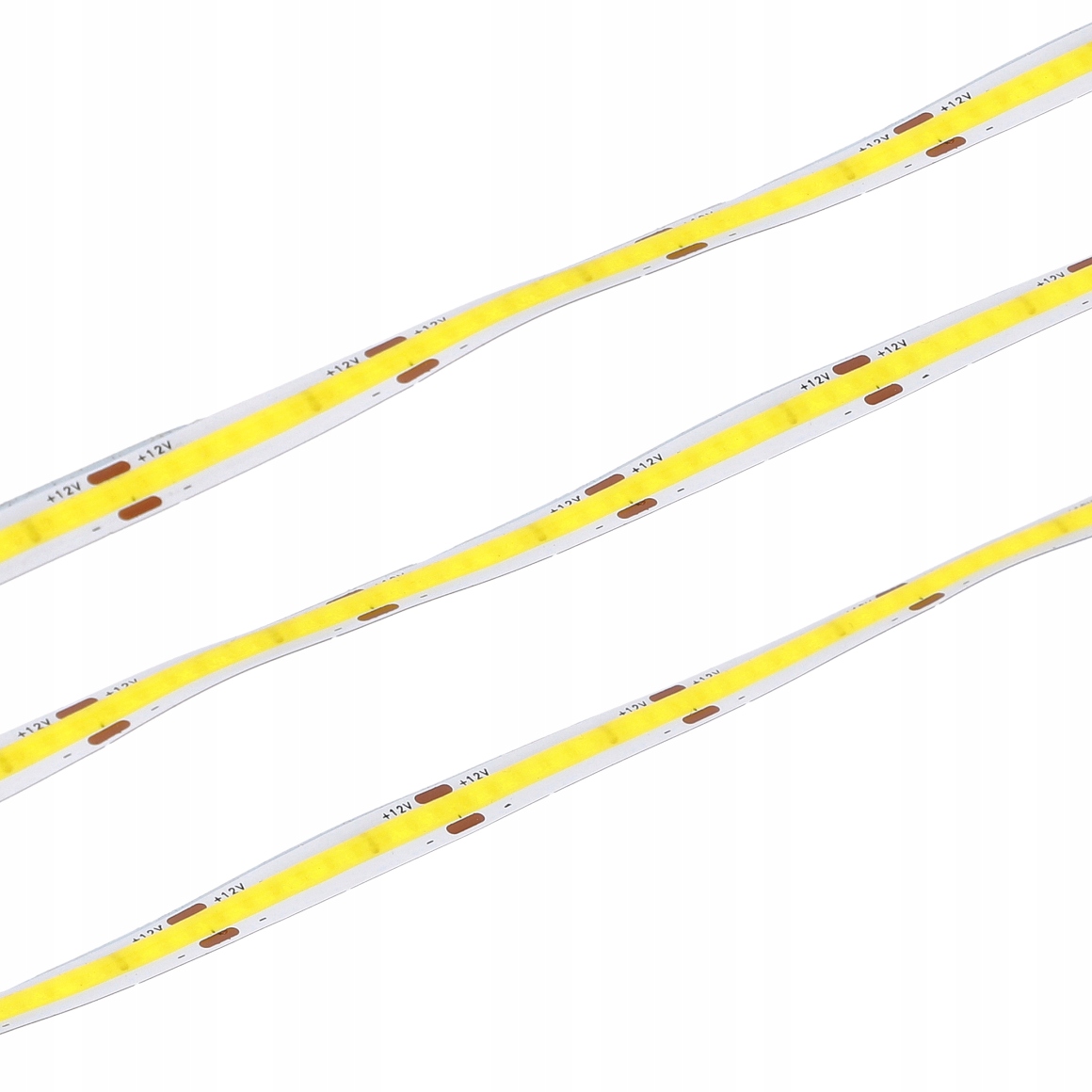 Taśma LED listwa COB 12V 3M Linia NEON Neutralny + zasilacz wtyk 30W pilot Długość 3 m