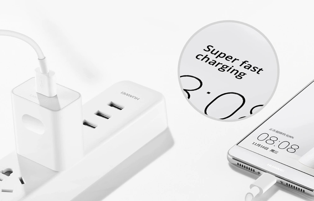 HUAWEI P10 P20 P30PRO LITE ORYG. KABEL USB-C 1M Zgodność ze standardem Quick Charge 3.0