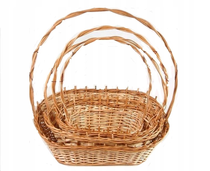 KOSZE wiklinowe na PREZENTY__owoce alkohol__kpl