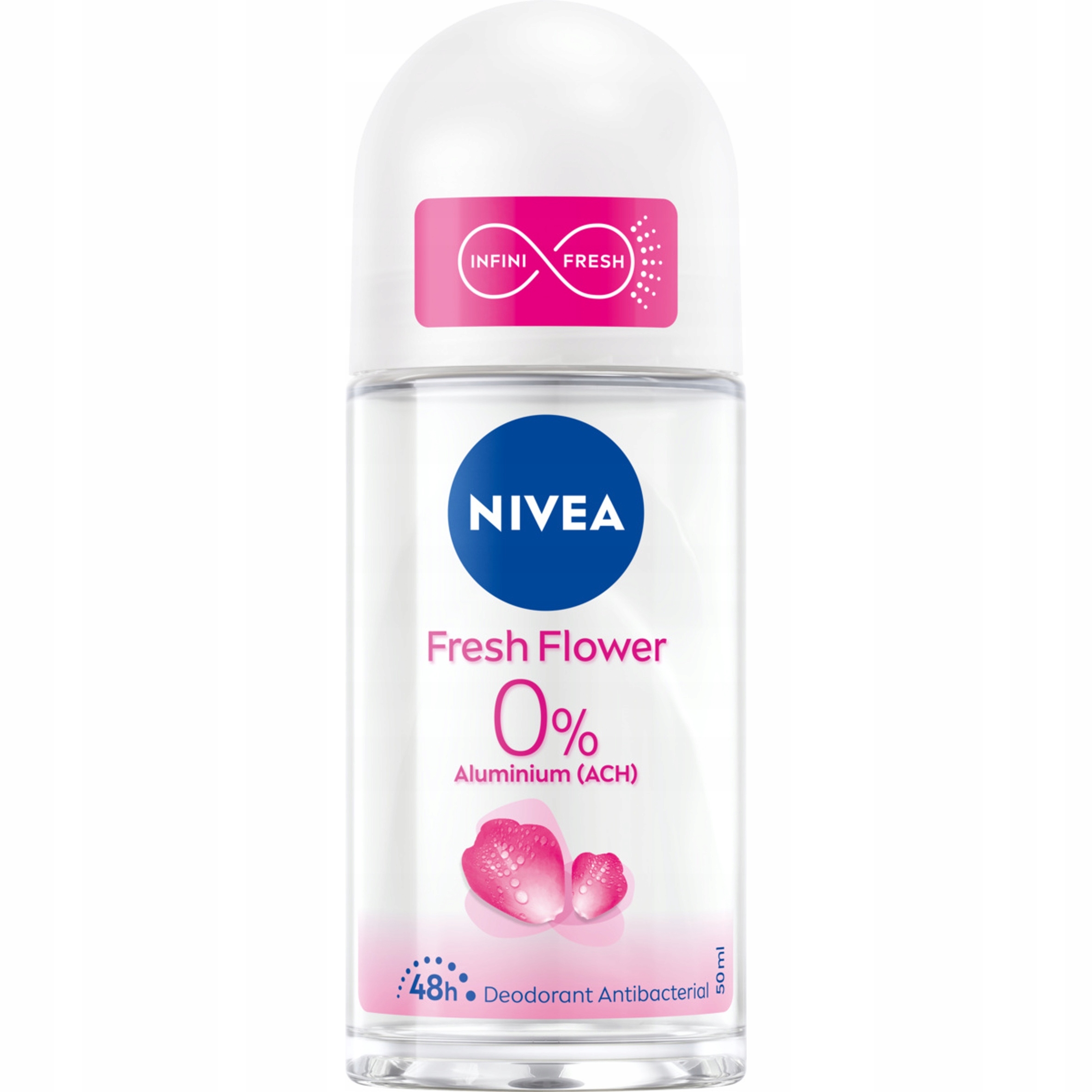 NIVEA FRESH FLOWER 0% SOLI ALUMINIUM ANTYPERSPIRANT ROLL ON 50 ML