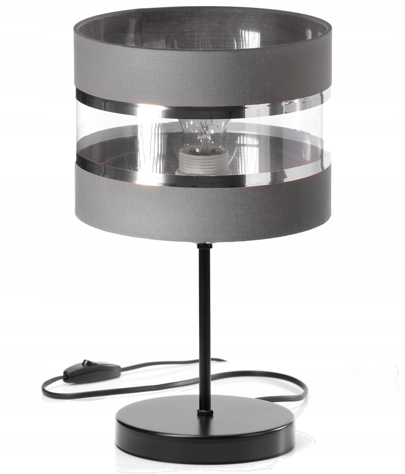 Lampka Nocna Biurkowa Stołowa Abażur Led E27