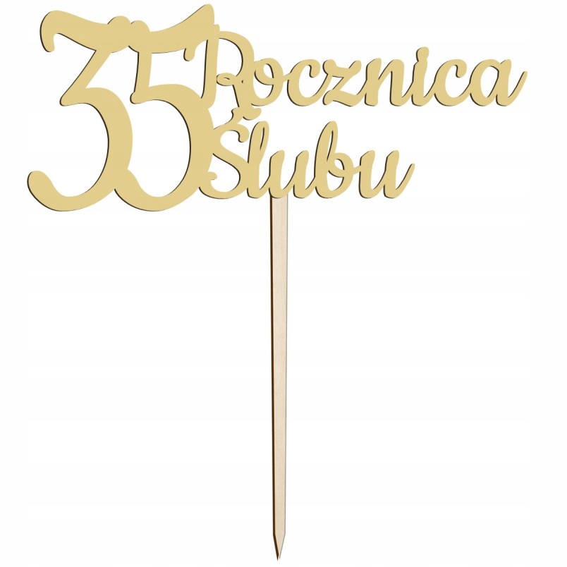 

Topper 35 Rocznica Ślubu Złoty Bristol