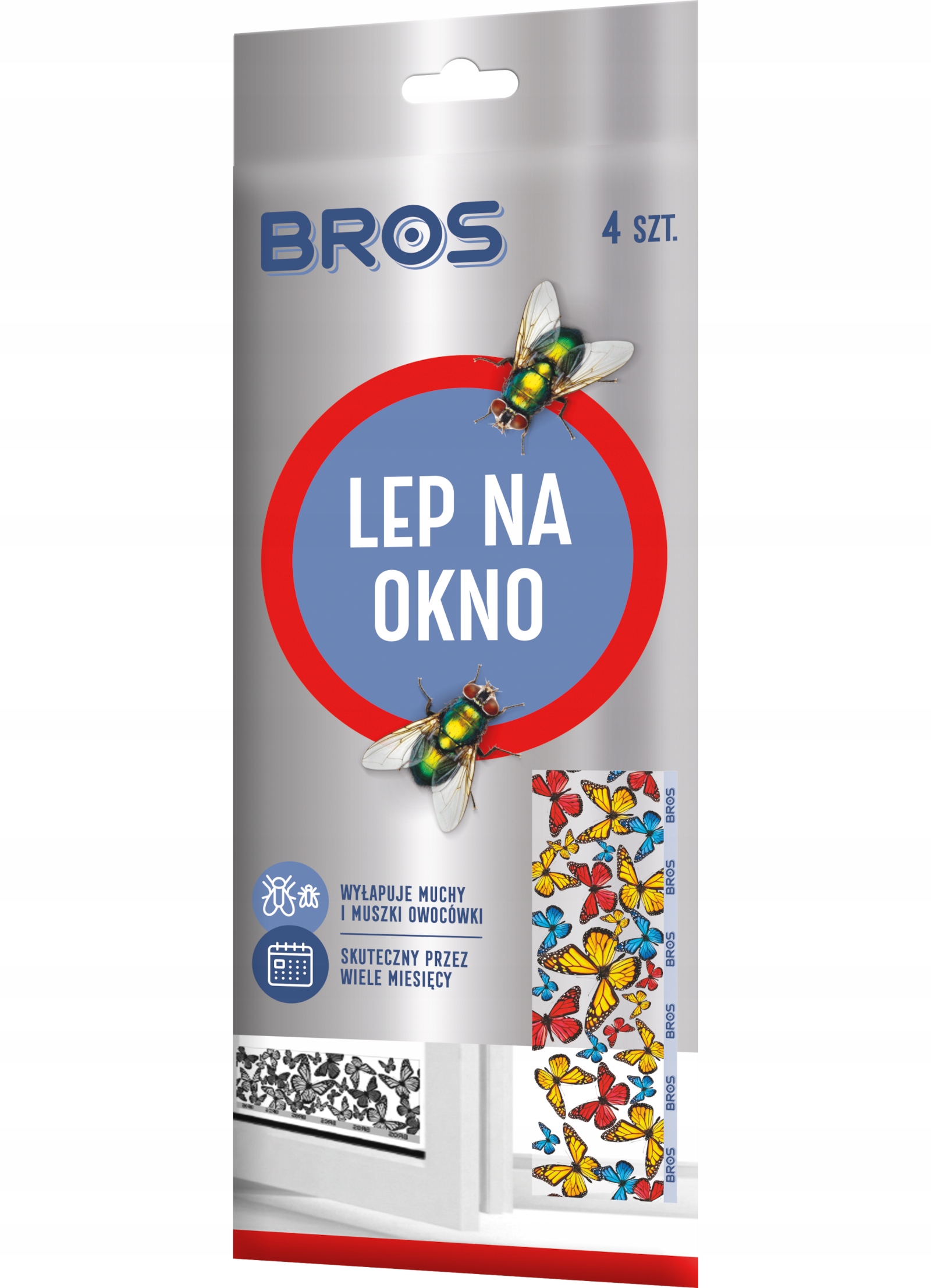 

Lep Na Okno Na Muchy Muszki Owocówki 4szt Bros