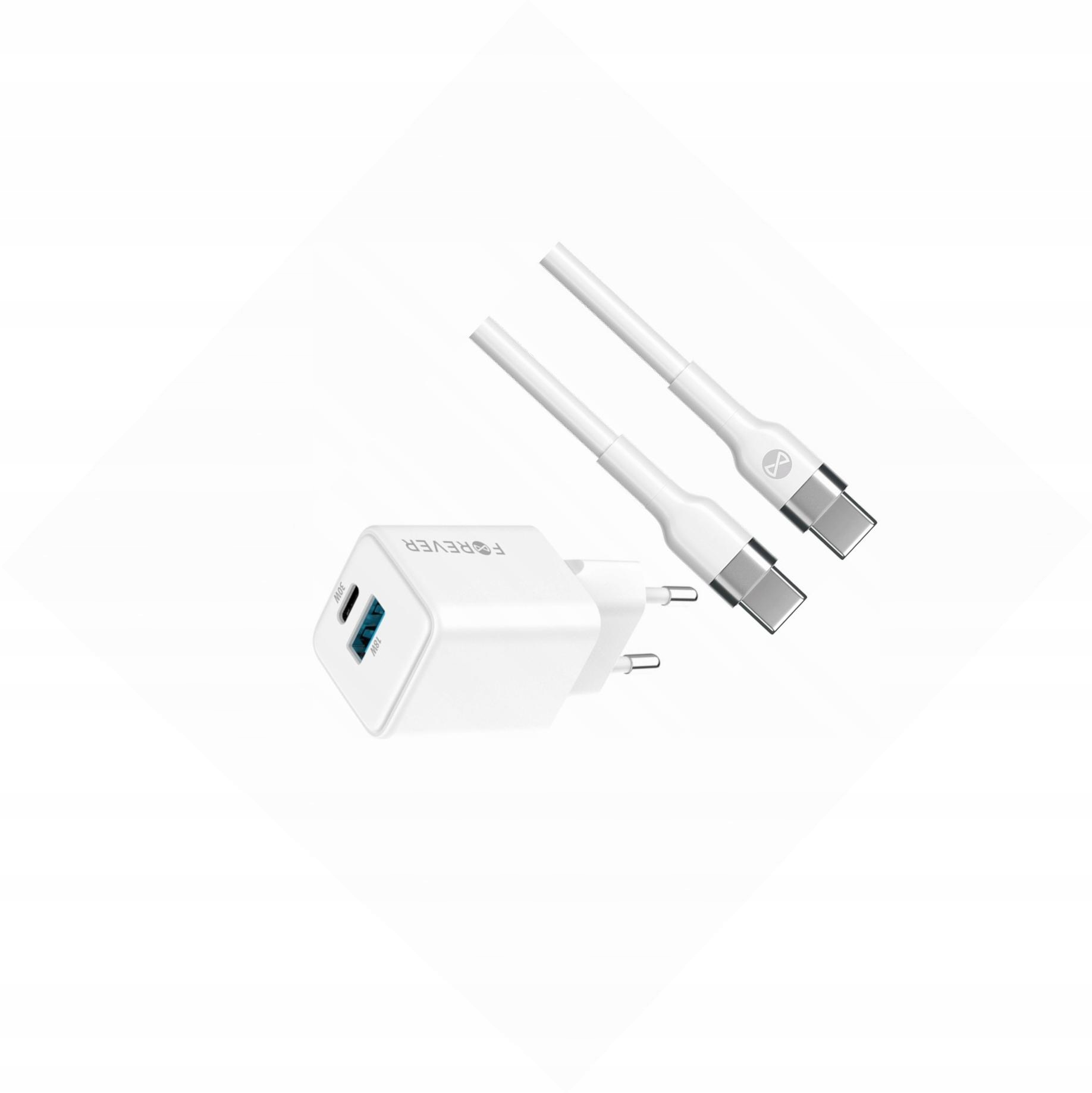 Szybka ładowarka GaN 30W Usb i Usb-c z kablem do Xiaomi Poco X3 Nfc