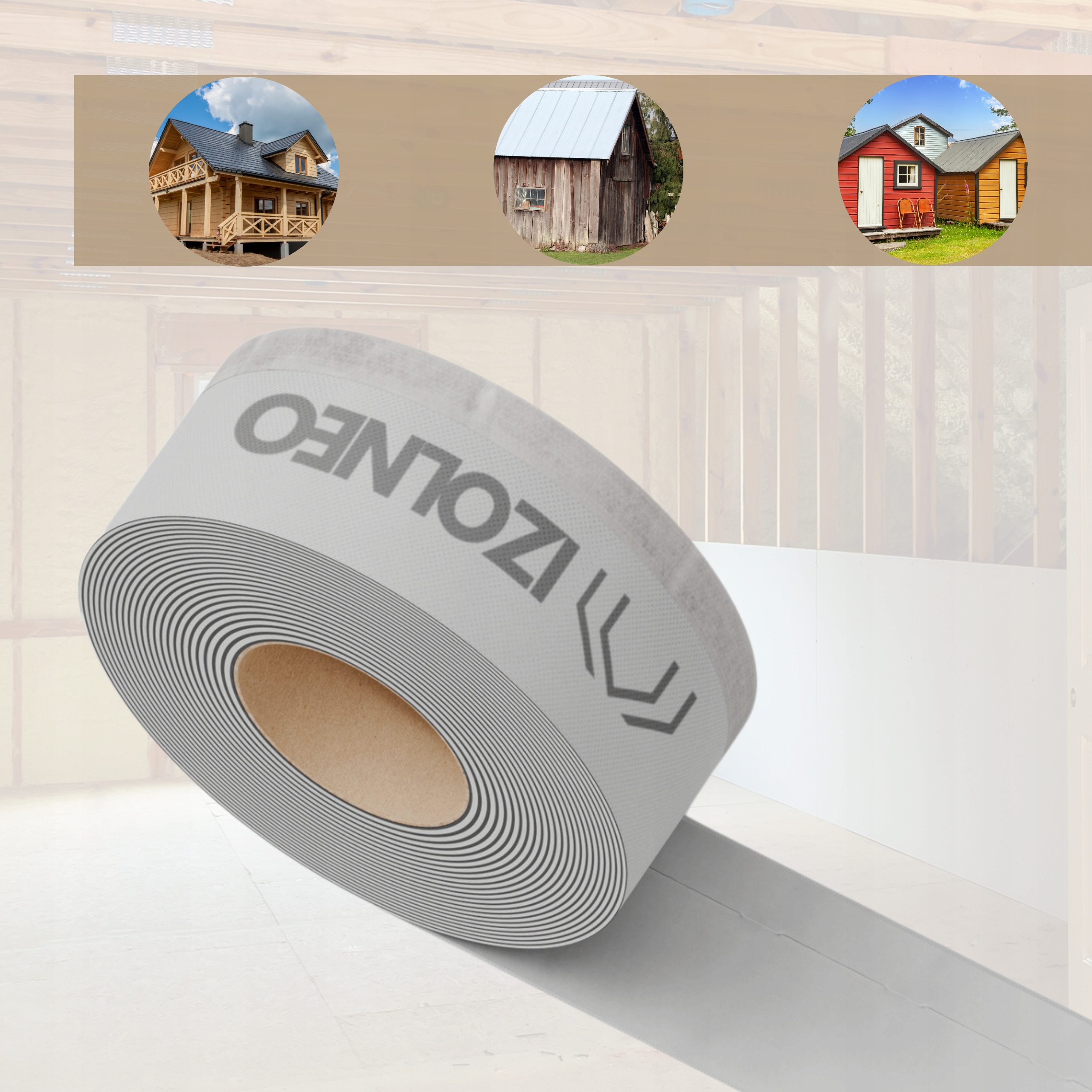 Taśma uszczelniająca do okien konstrukcji z drewna | wewnętrzna | 70x25mb Marka inna