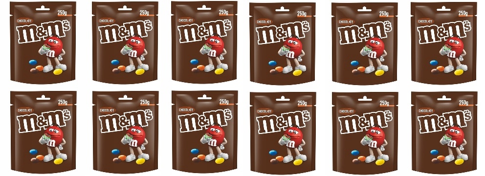12x 250g M&M's czekoladowe draże Karton