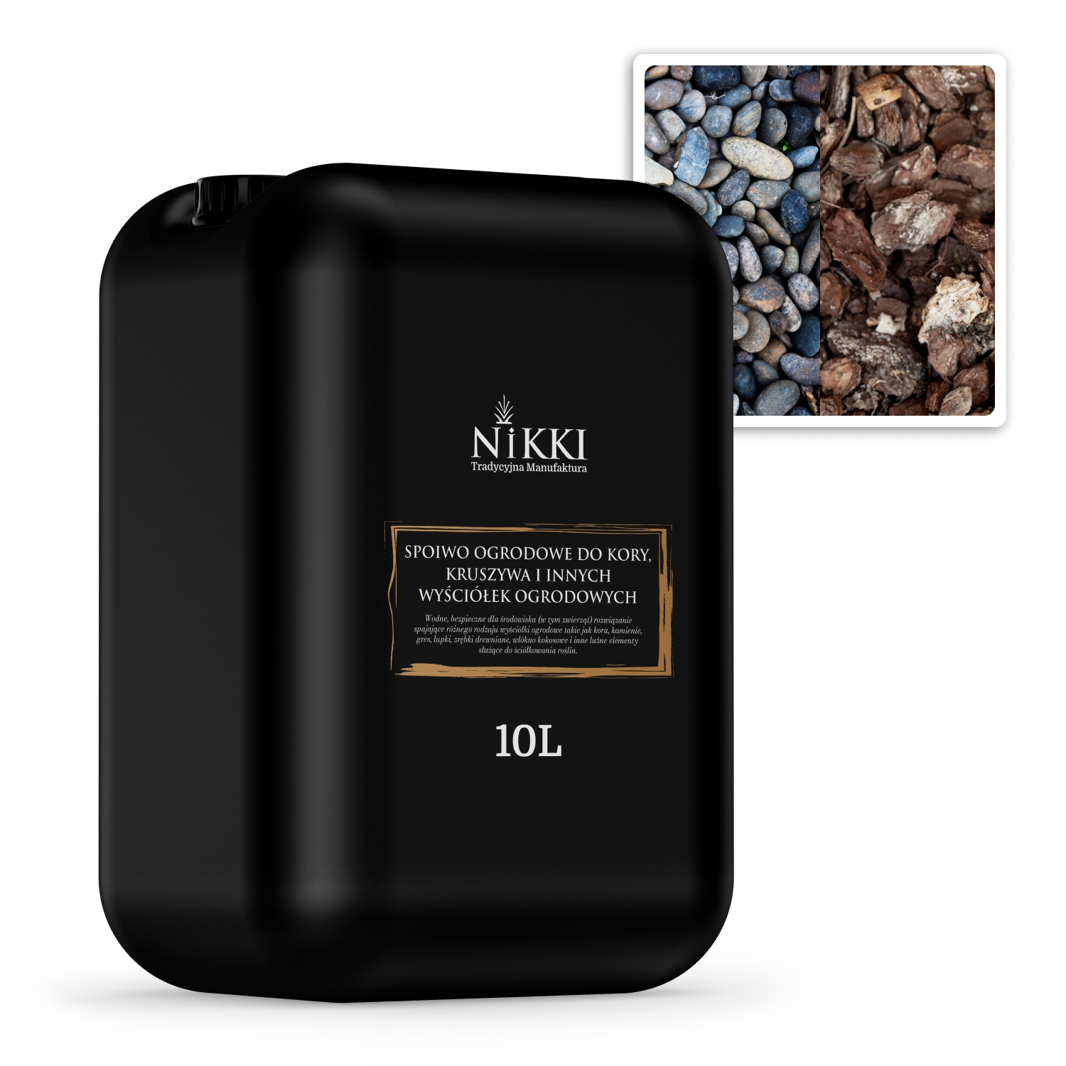 Pojivo na kámen Kůra Krušná 10L Bezbarvé pro volné prvky Trvanlivé