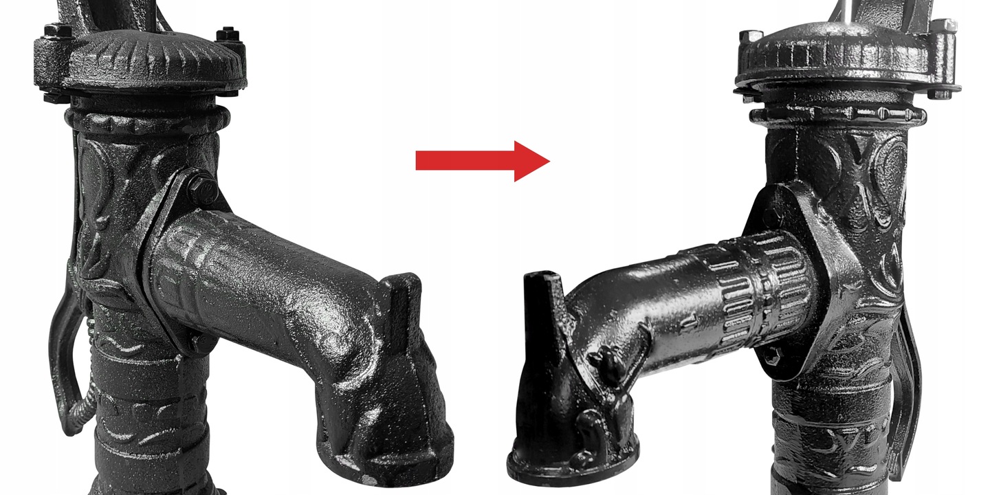 POMPA ABISYNKA OZDOBNA OGRODOWA DELUX CZARNA +PODSTAWA +WĄŻ -WYSOKA JAKOŚĆ! Maksymalna wydajność pompy 1680 l/h