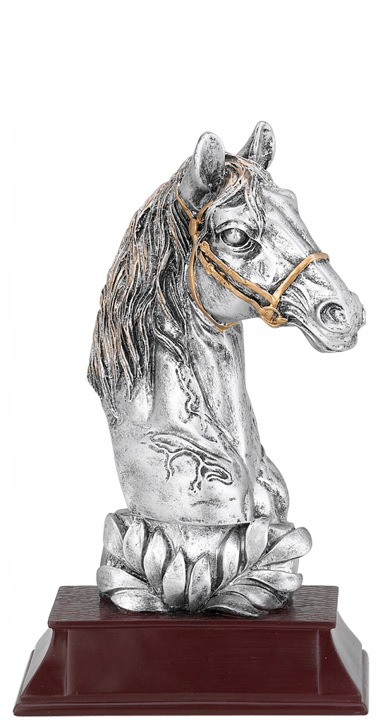 Statuetka jeździectwo Koń głowa konia 21cm+ opis