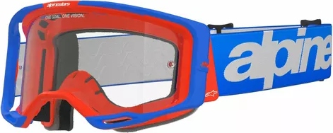 Okuliare Alpinestars Vision 8 Wordmark modro-oranžové, číre