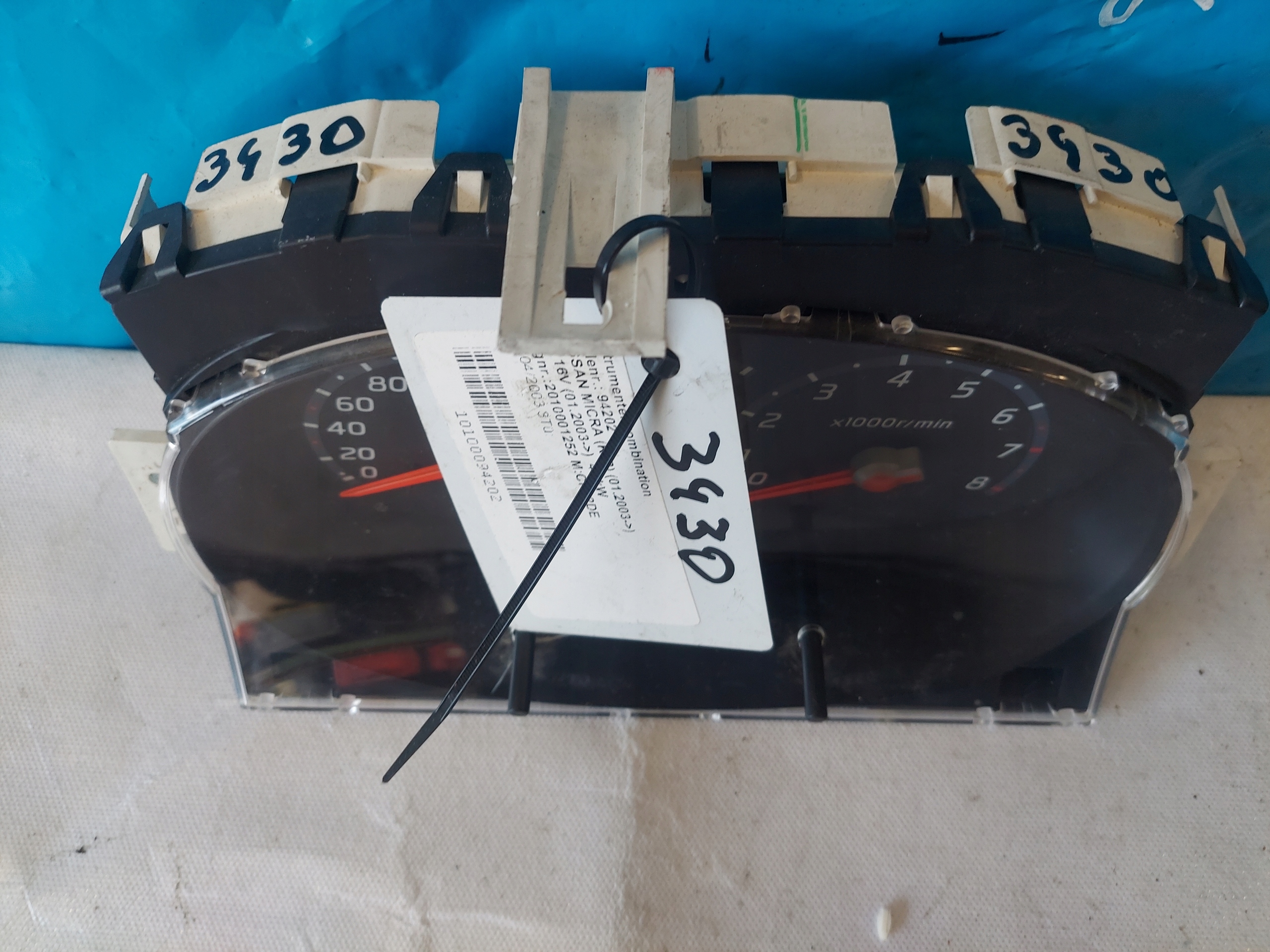 dials clock NISSAN MICRA K12 1.2 B AX760