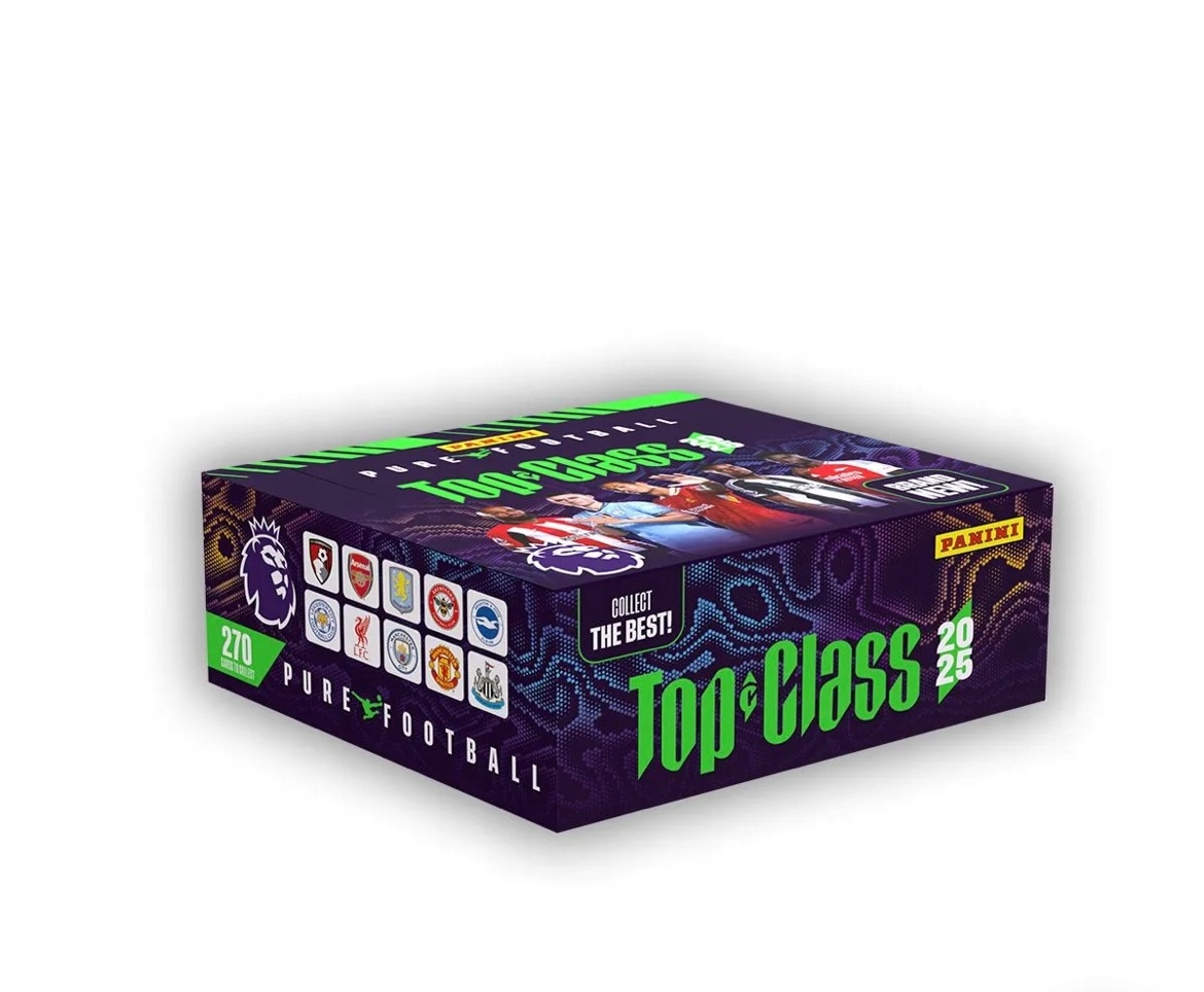 Top Class 2025 Box 24 sáčků 192 Fotbalové karty do alba
