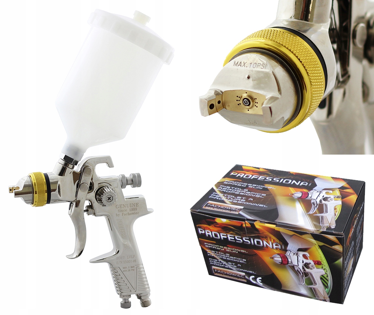 

Pistolet lakierniczy Professional Lvlp dysza 1,4mm