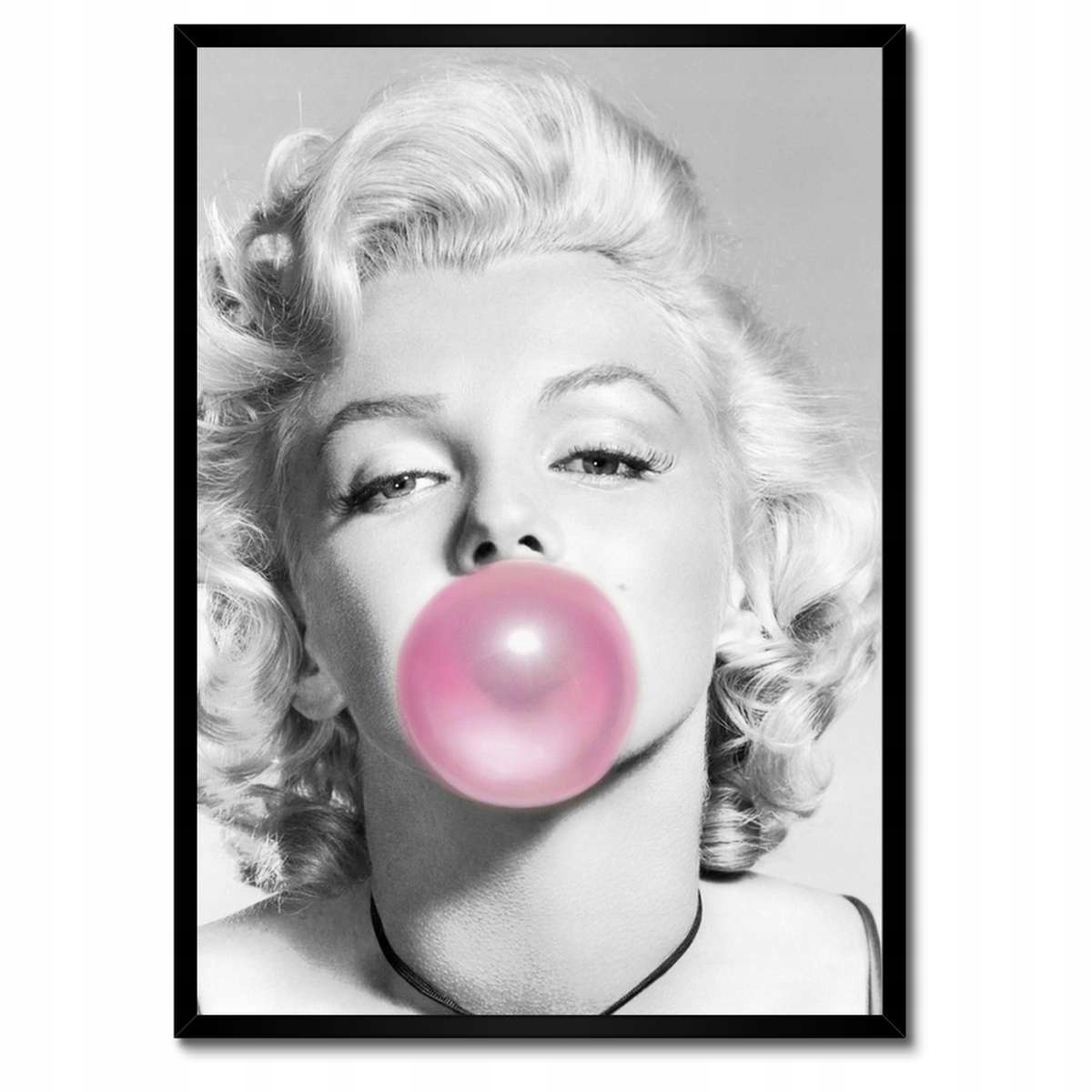 Plakáty v rámu 50x70 Marilyn Monroe se žvýkačkou