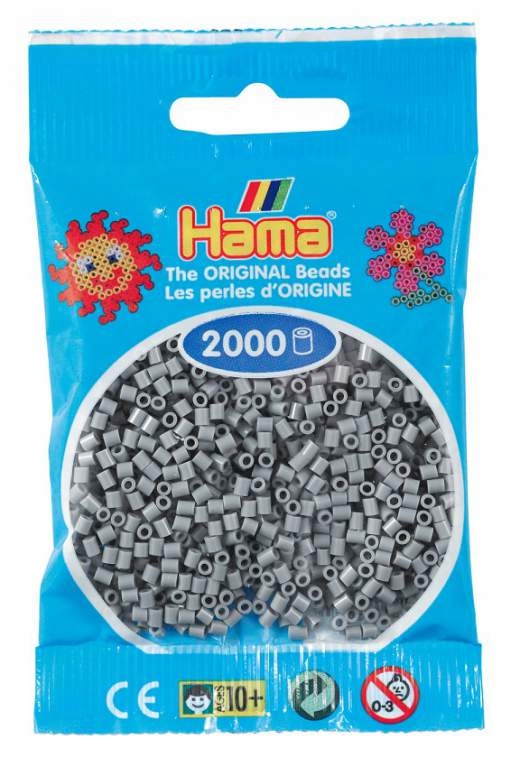 

Koraliki Hama Mini 2000 501-17 Kolor Popielaty