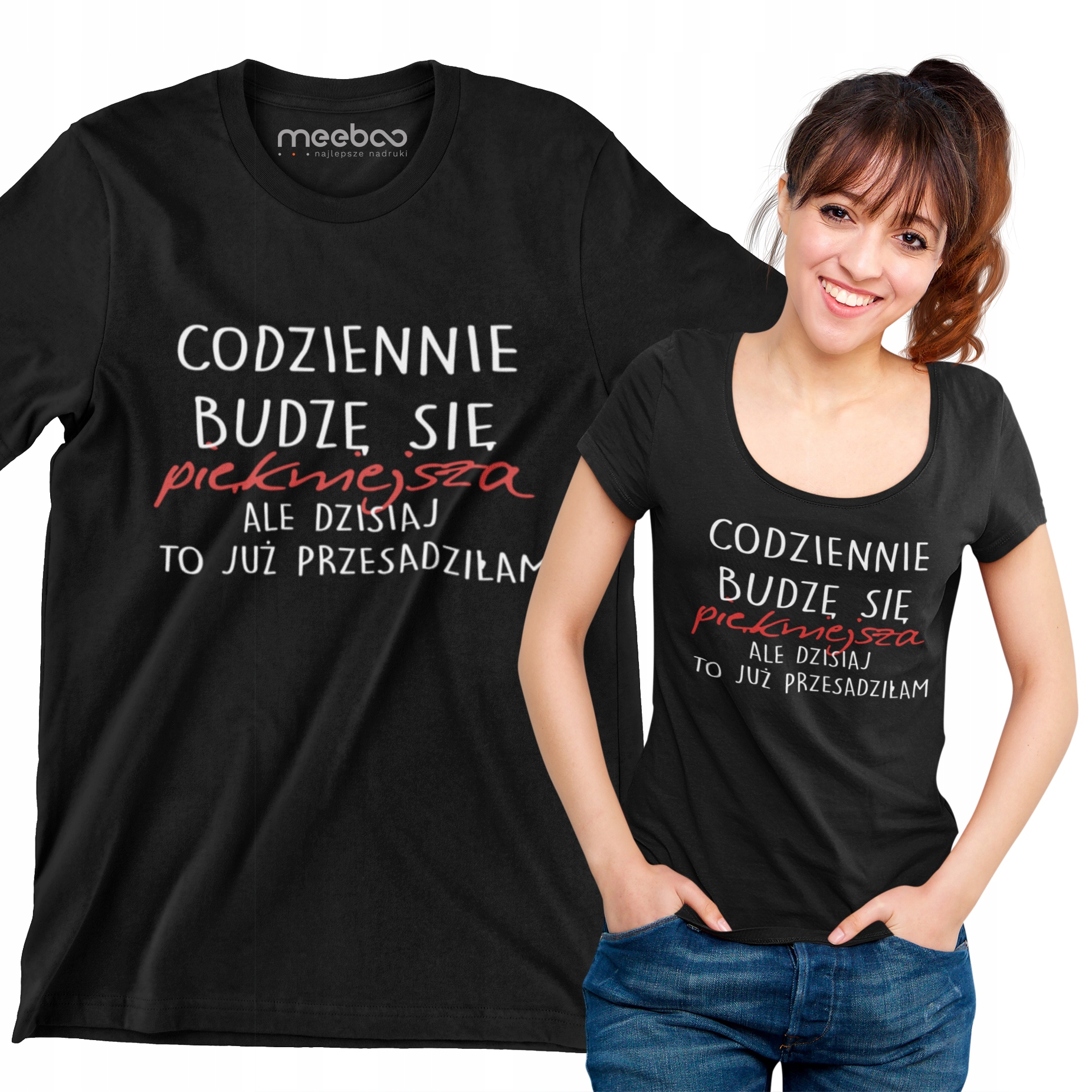 

Koszulka Tshirt Codziennie Piękniejsza Walentynki