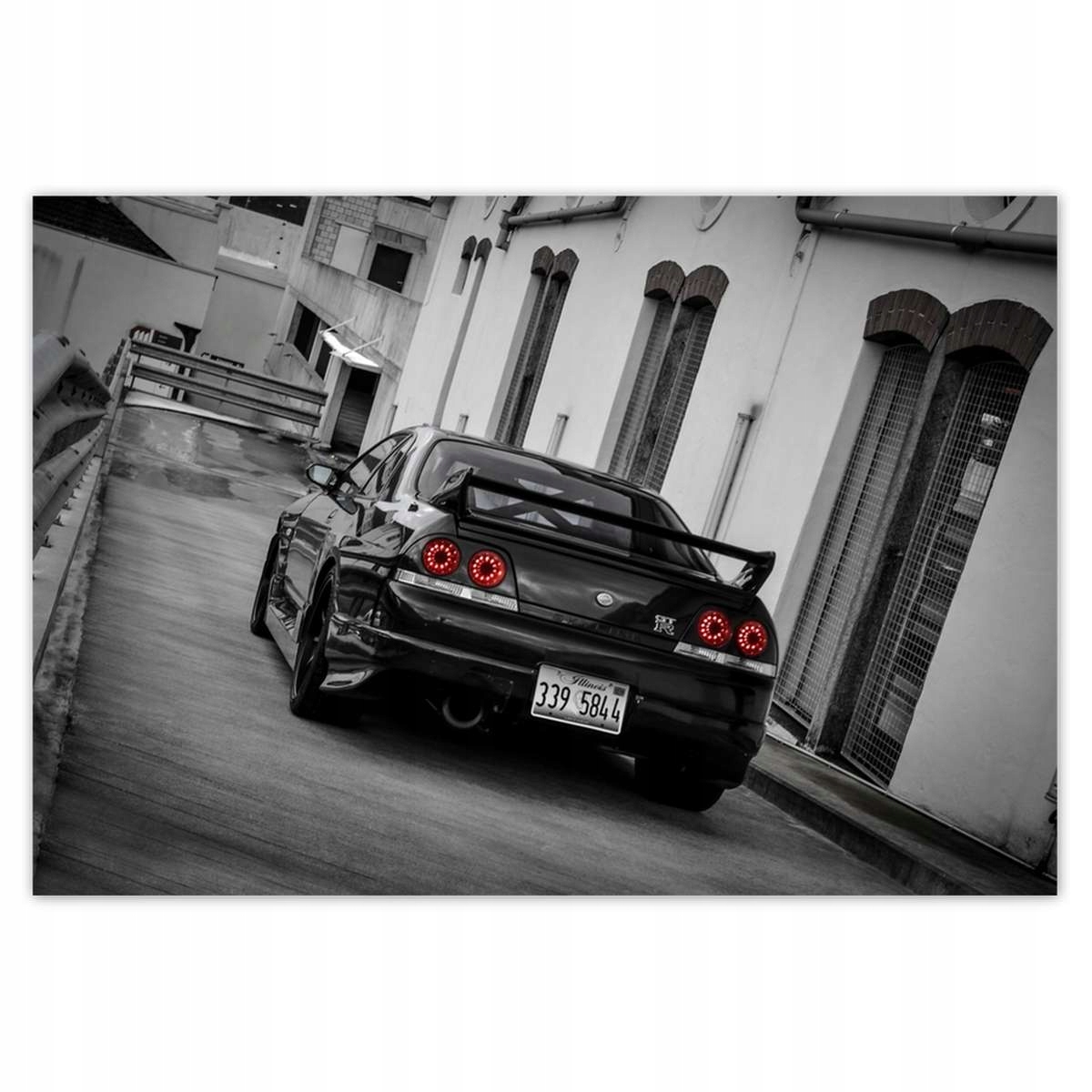 Fototapety 152x104 Černá Nissan Gtr