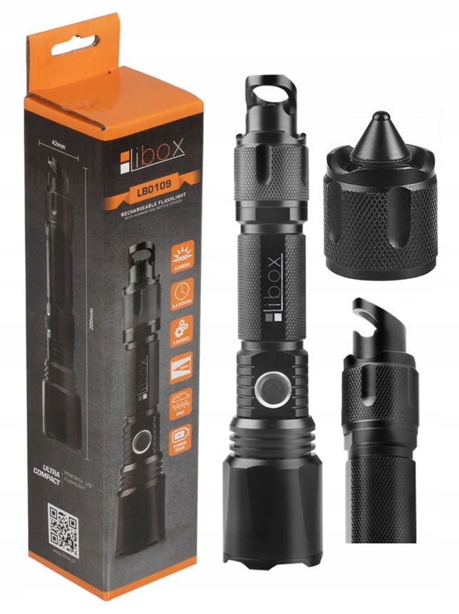 

Mocna Taktyczna Latarka Akumulatorowa Led Usb T6