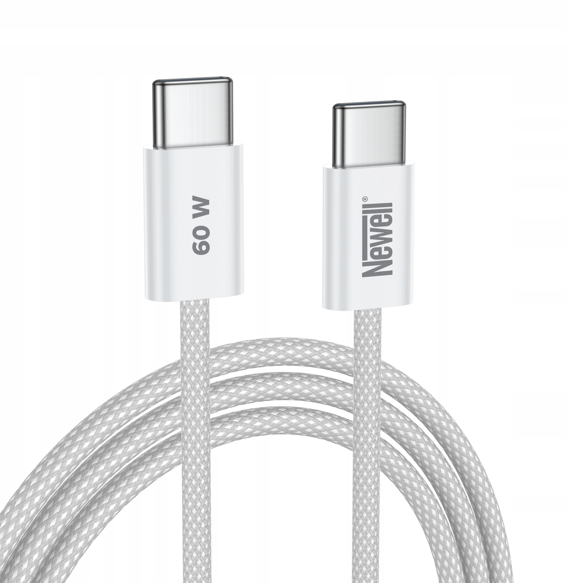 Kabel Newell USB-C - USB-C 60 W - 2 m, biały