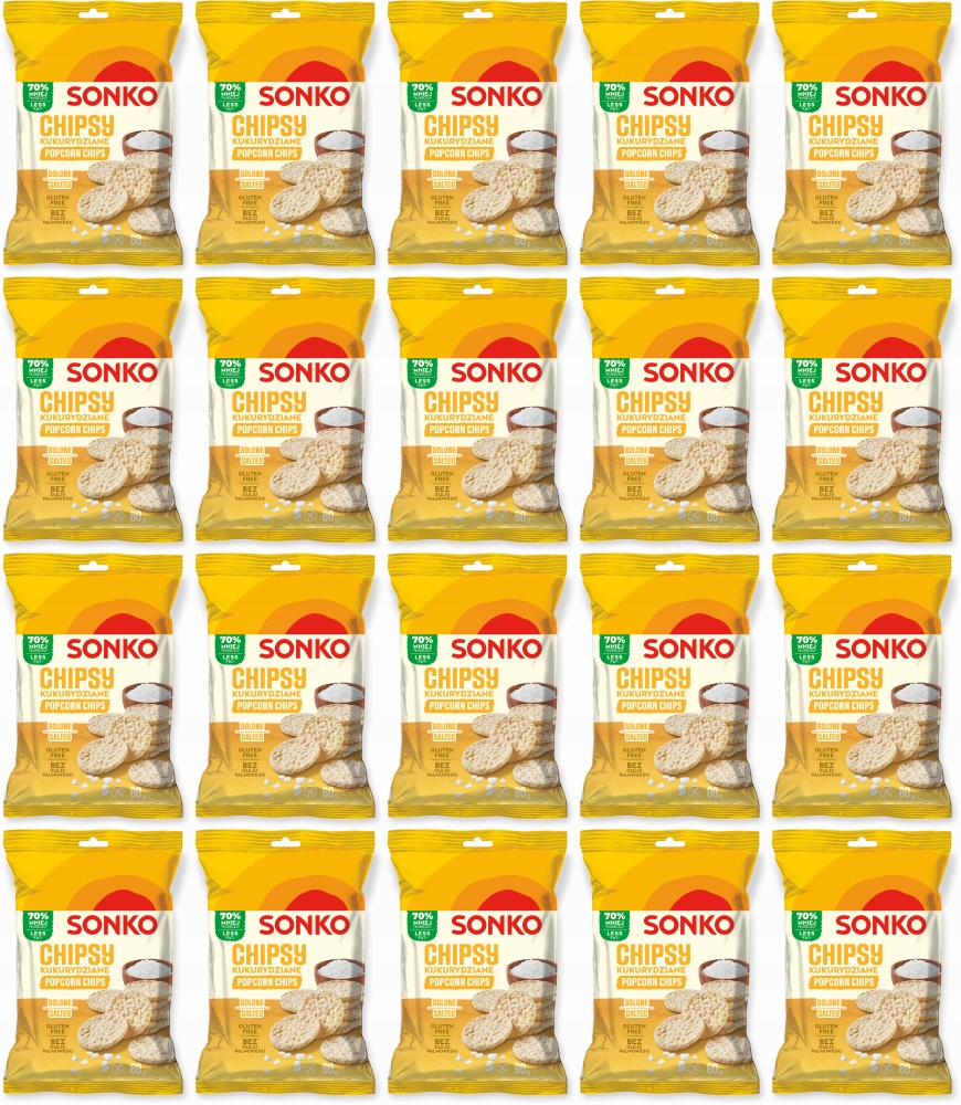Sonko Chipsy kukurydziane solone 60 g x20