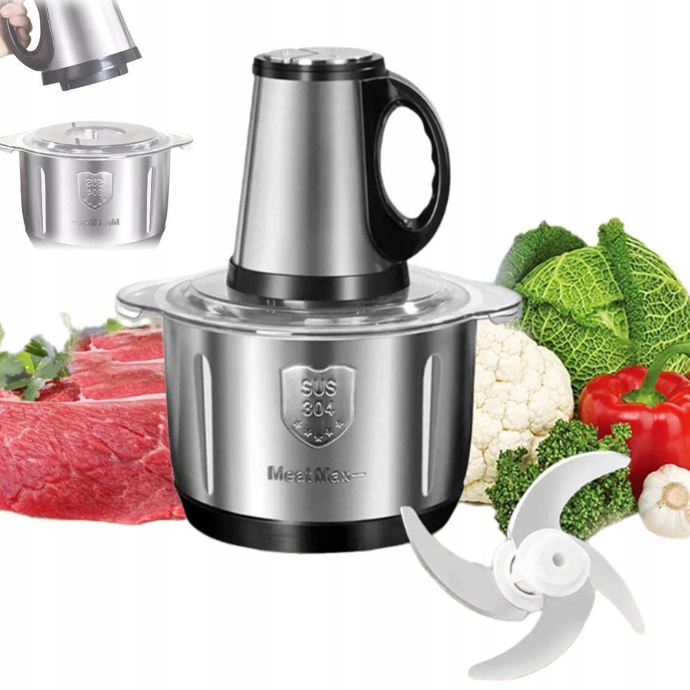 5L Rozdrabniacz Szatkownica Do Warzyw Elektryczny Mięsa Siekacz