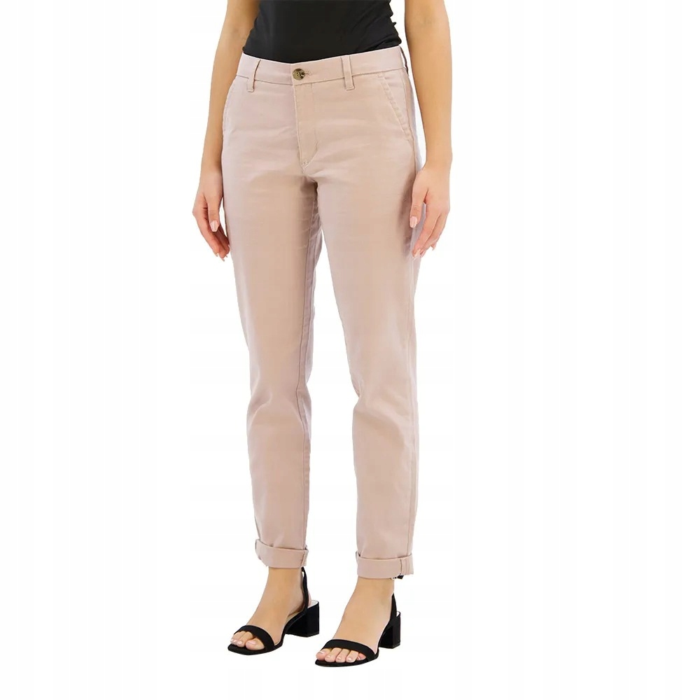 Dockers Růžové Chinos Kalhoty Rovné Dlouhé S Knoflíkem 24 7AA