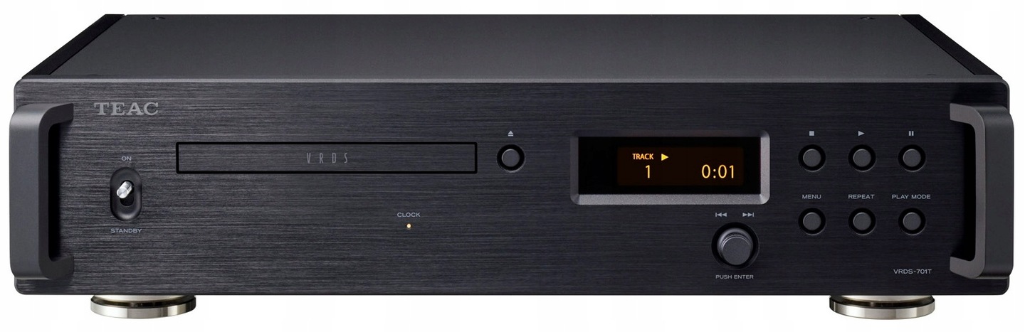 Teac VRDS-701T Černý Výjimečná Kvalita Přepravy CD Pro Melouny