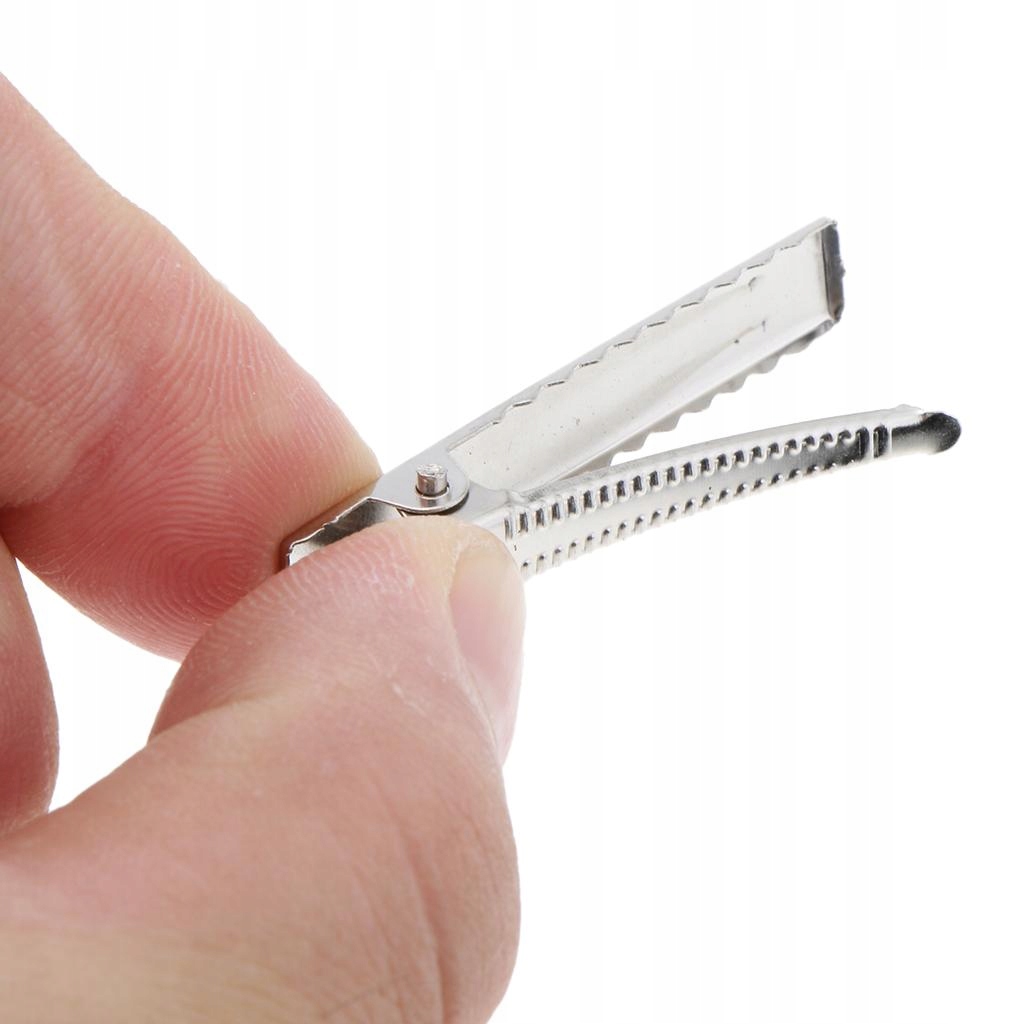 20 x Płaski żelazny aligator z pojedynczym zębem 2 Model DIY kokardki do włosów