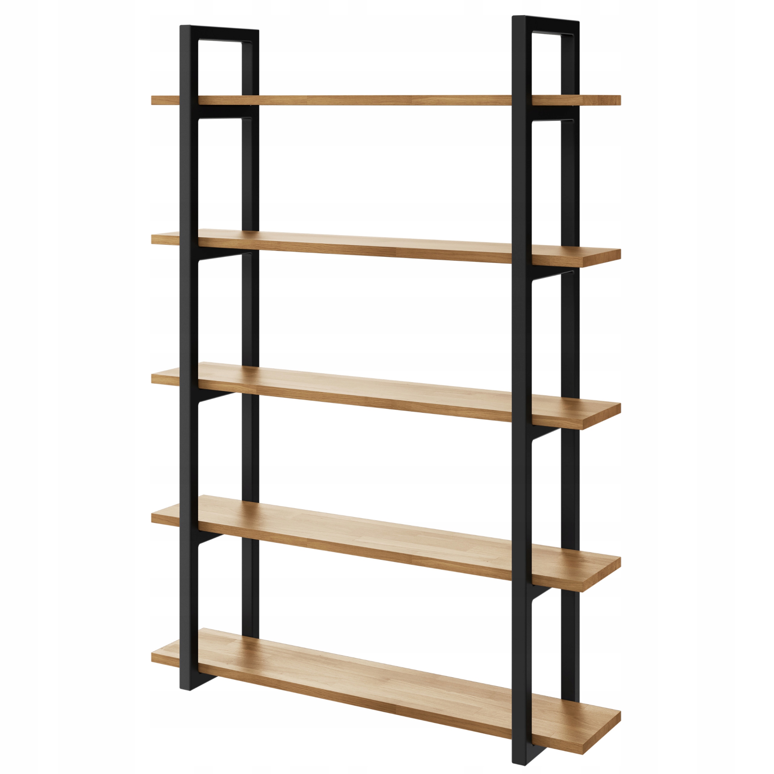 Závěsná police loft industrial dubová dřevěná Medium D5 160x20 na knihy