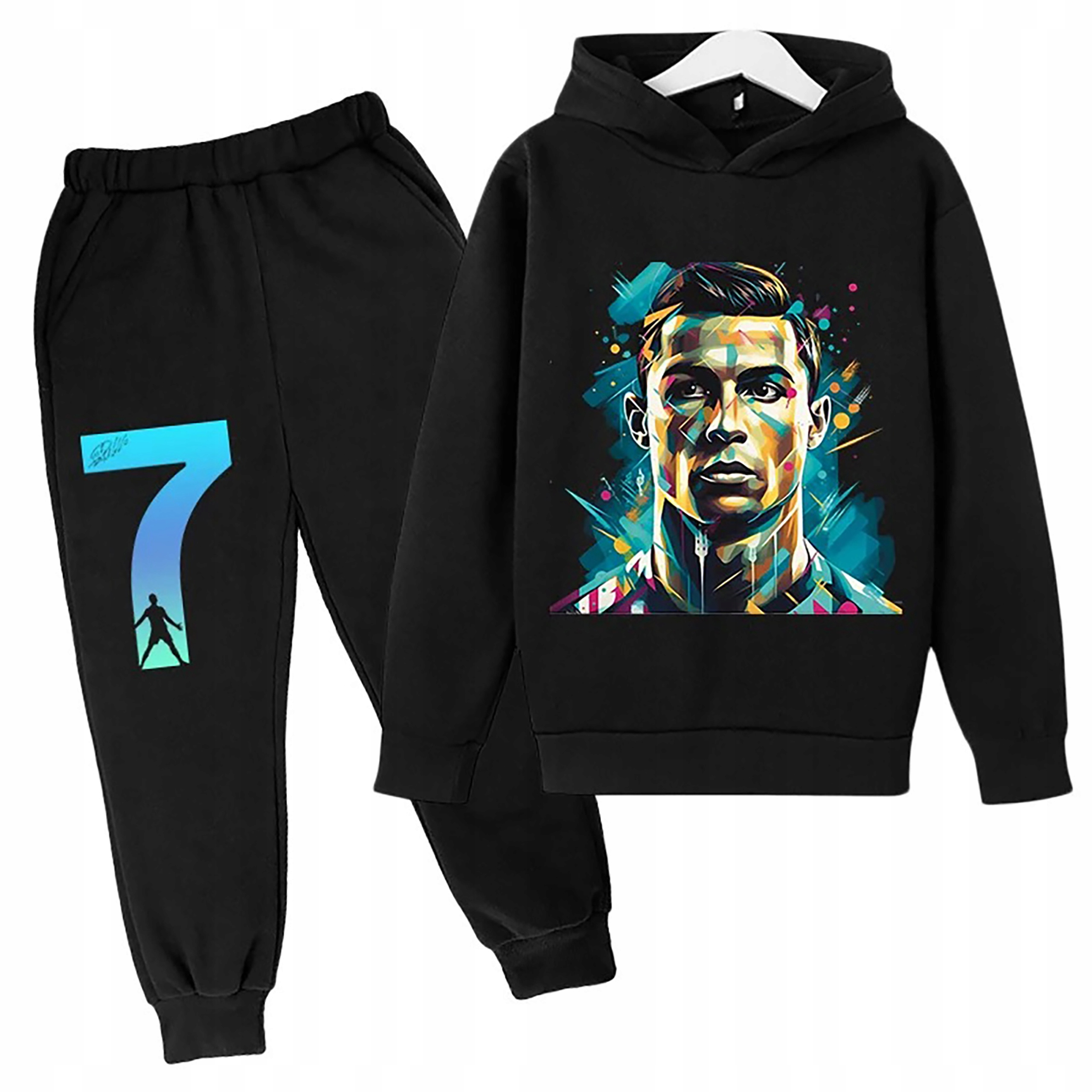 DRES KOMPLET CRISTIANO RONALDO BLUZA SPODNIE ROZMIARY KOLORY NOWOŚĆ