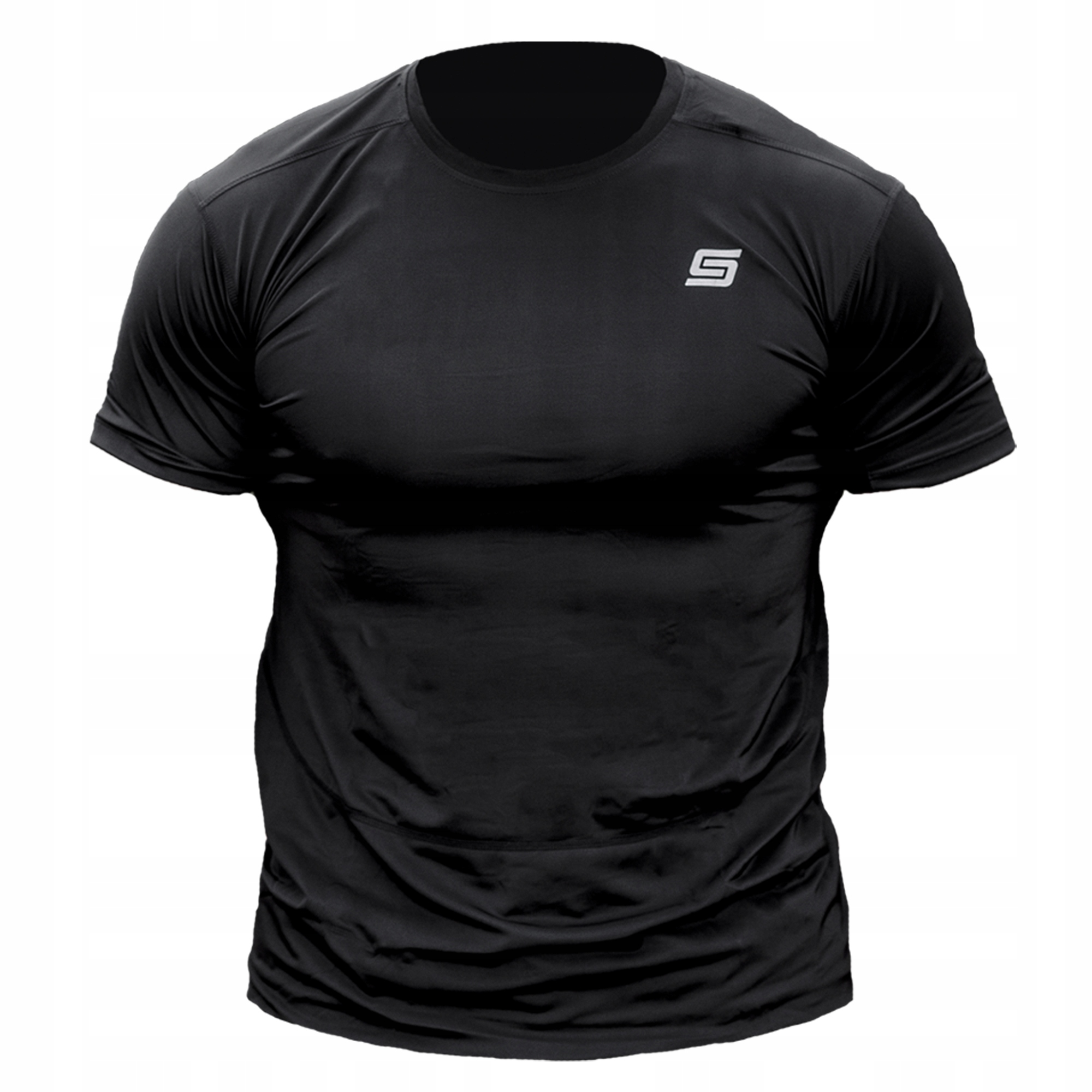 Koszulka kompresyjna męska treningowa fitness siłownia czarna siatkowa 3XL