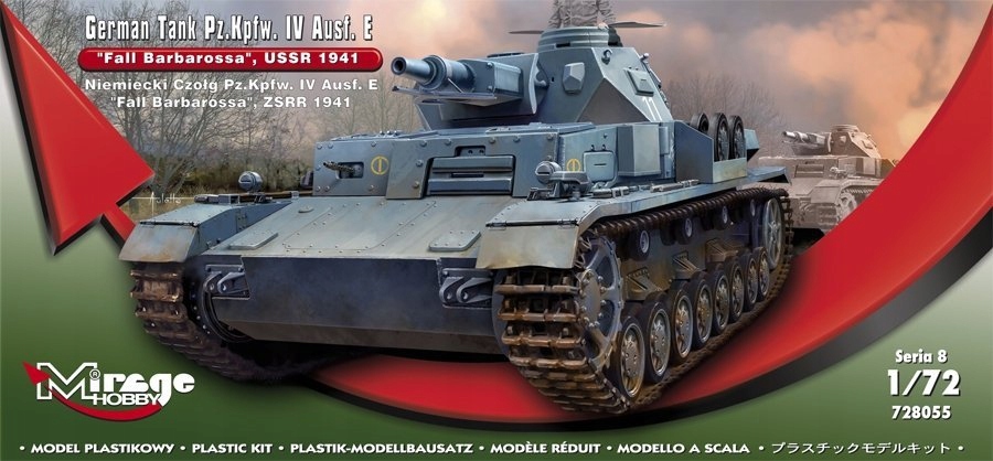 Mirage 728055 1:72 Německý tank Pz.Kpfw. IV Ausf. E