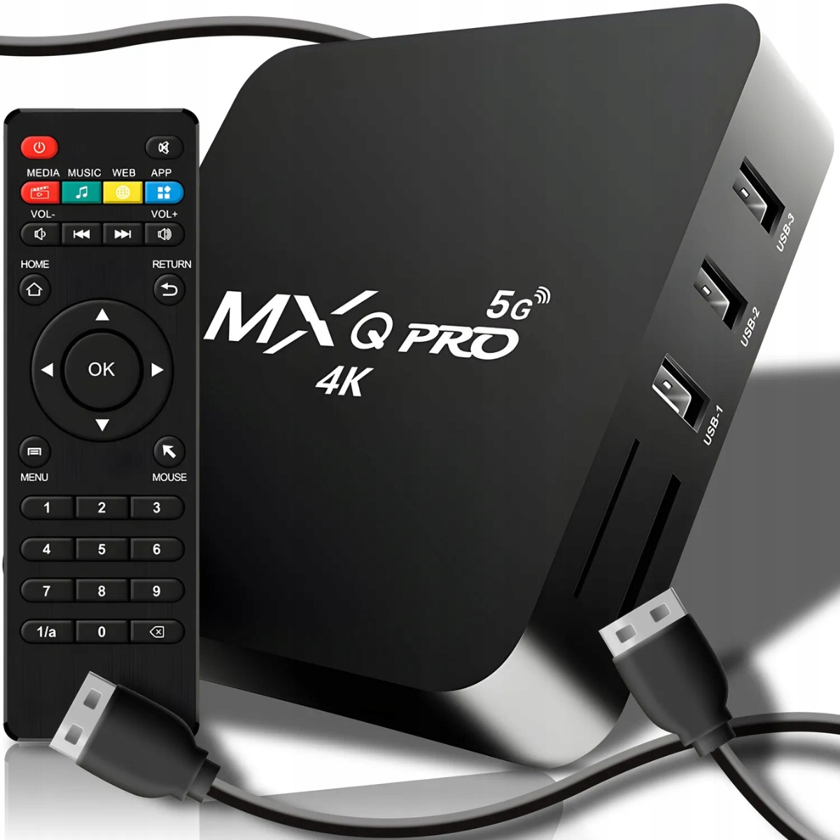SMART TV BOX 8GB MXQ PRO 4K DEKODER Android 7.1 WIFI MULTIMEDIA + DIAĽKOVÝ OVLÁDAČ
