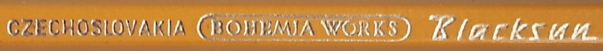 Ołówek z historią CZECHOSLOVAKIA BOHEMIA WORKS -H- Gumka bez gumki