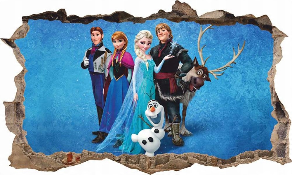 

Naklejka Plakat Kraina Lodu Frozen 3D XXL Nr 8