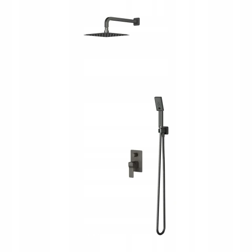 Slide podomietkový sprchový systém, brúsený grafit