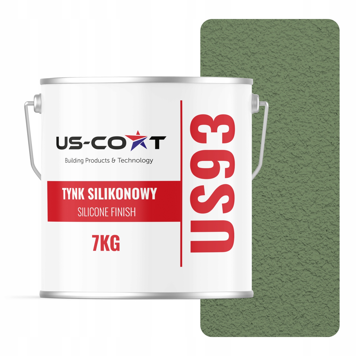 Fasádní Silikonová Omítka Zelená Tmavá F476 7KG Beránek Granulace 2.0mm