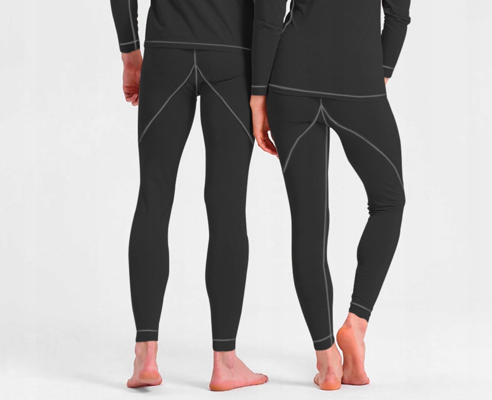 Getry Termoaktywne z WEŁNY MERYNOSA C+ r L czarne Rodzaj spodnie