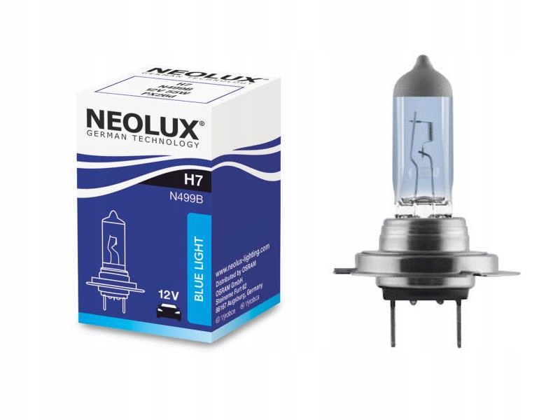 Żarówka Neolux Blue Light 12V 55W PX26d 1szt.