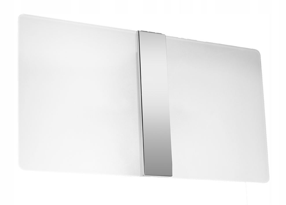 Kinkiet Azalia szkło/stal/chrom nowoczesny do salonu i sypialni Sollux led