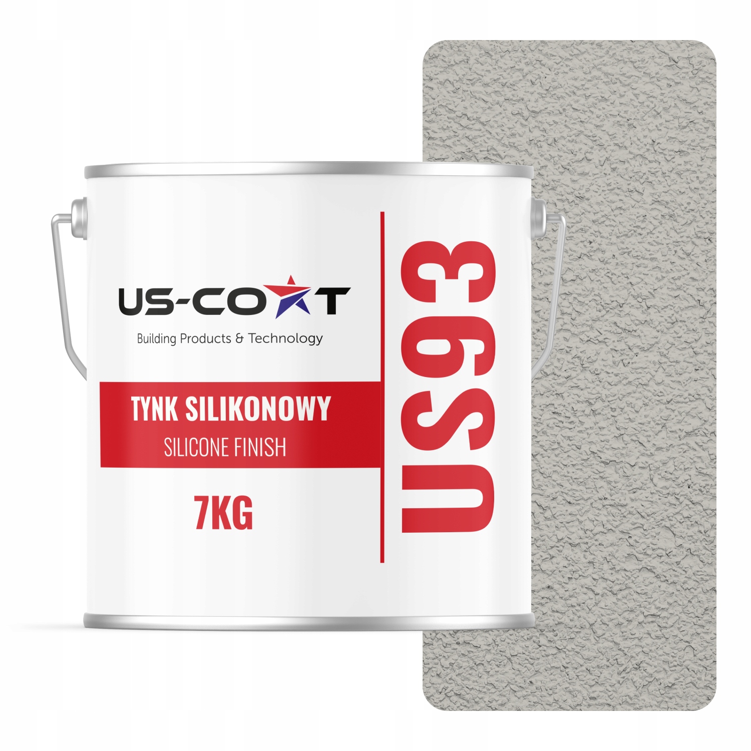 Silikonová Fasádní Omítka Popelavá F292 7 Kg Beránek Granulace 1.5 mm