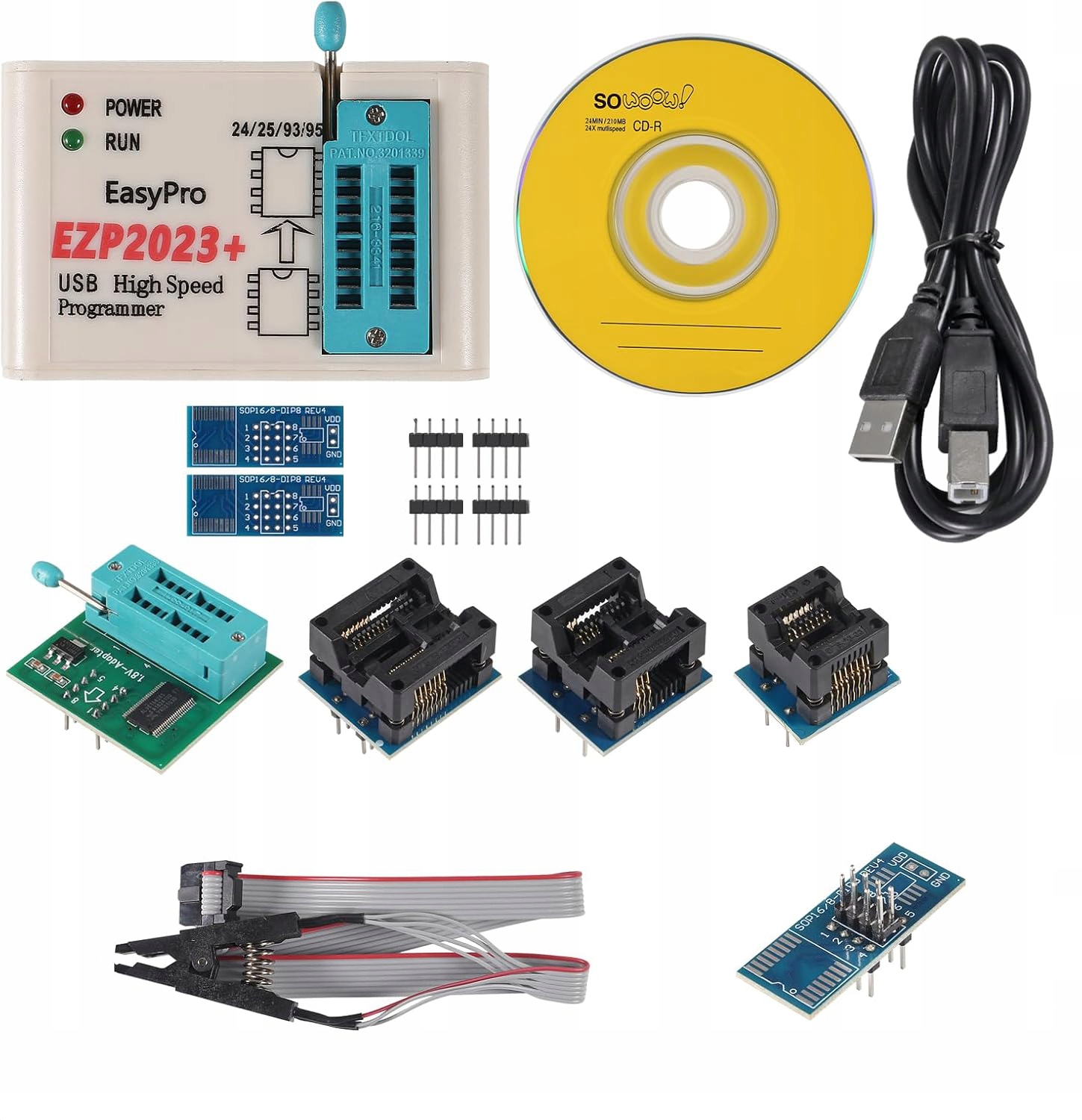 Programátor paměti Eeprom Flash EZP2023+ sada