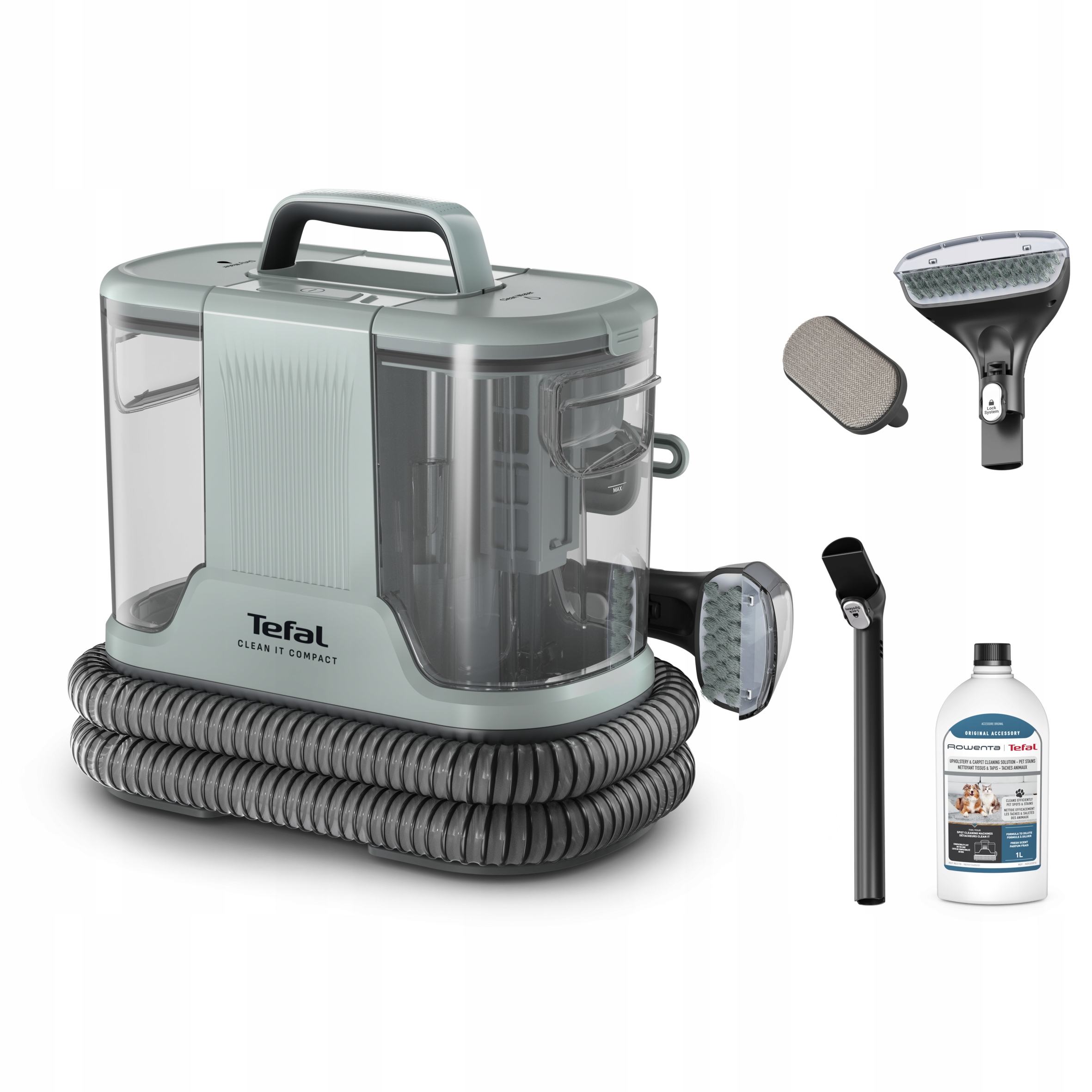 Odkurzacz piorący do tapicerki dywanów na mokro Tefal Clean It IZ3020 400W