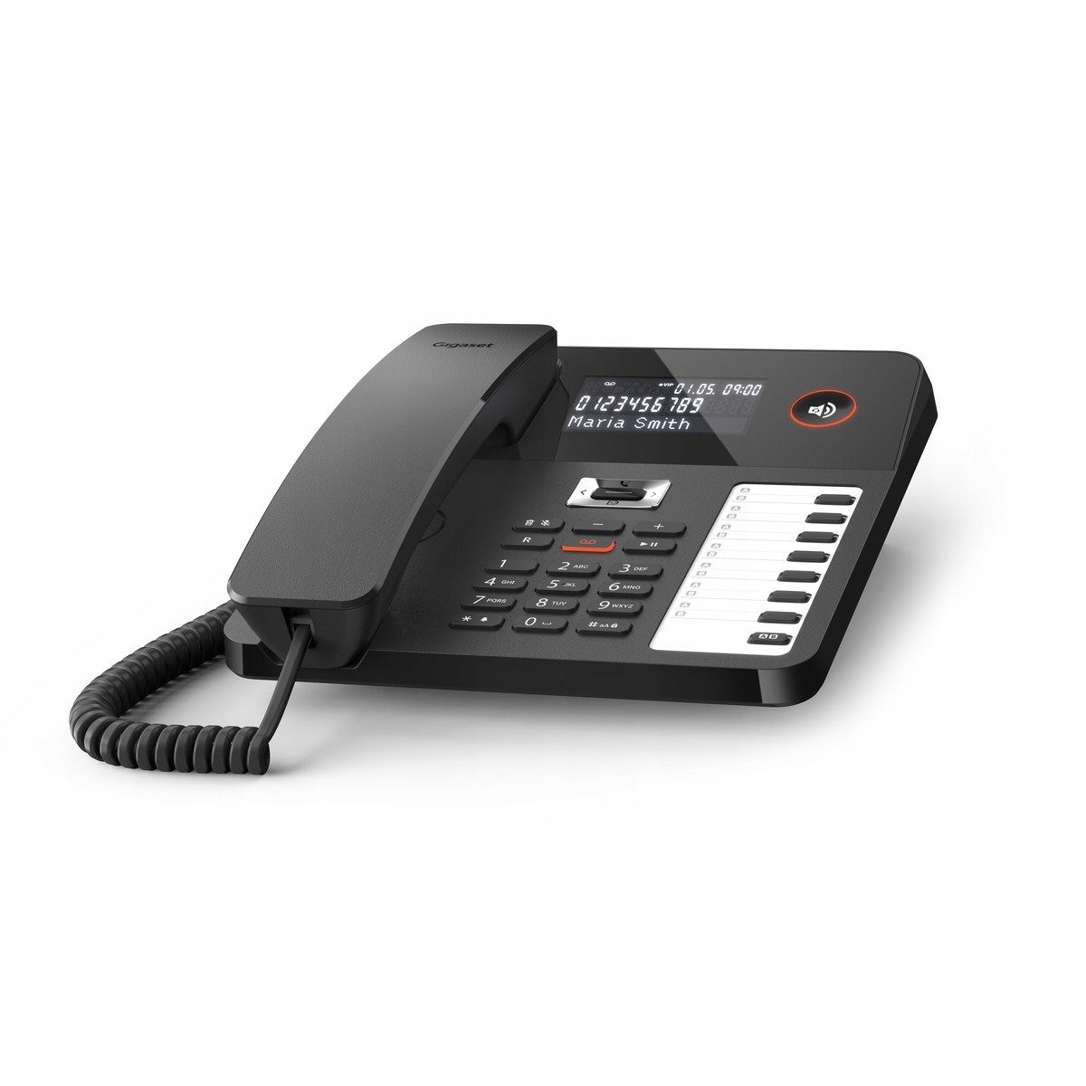 Káblový telefón (s automatickou odpoveďou) Gigaset Desk 800A čierny