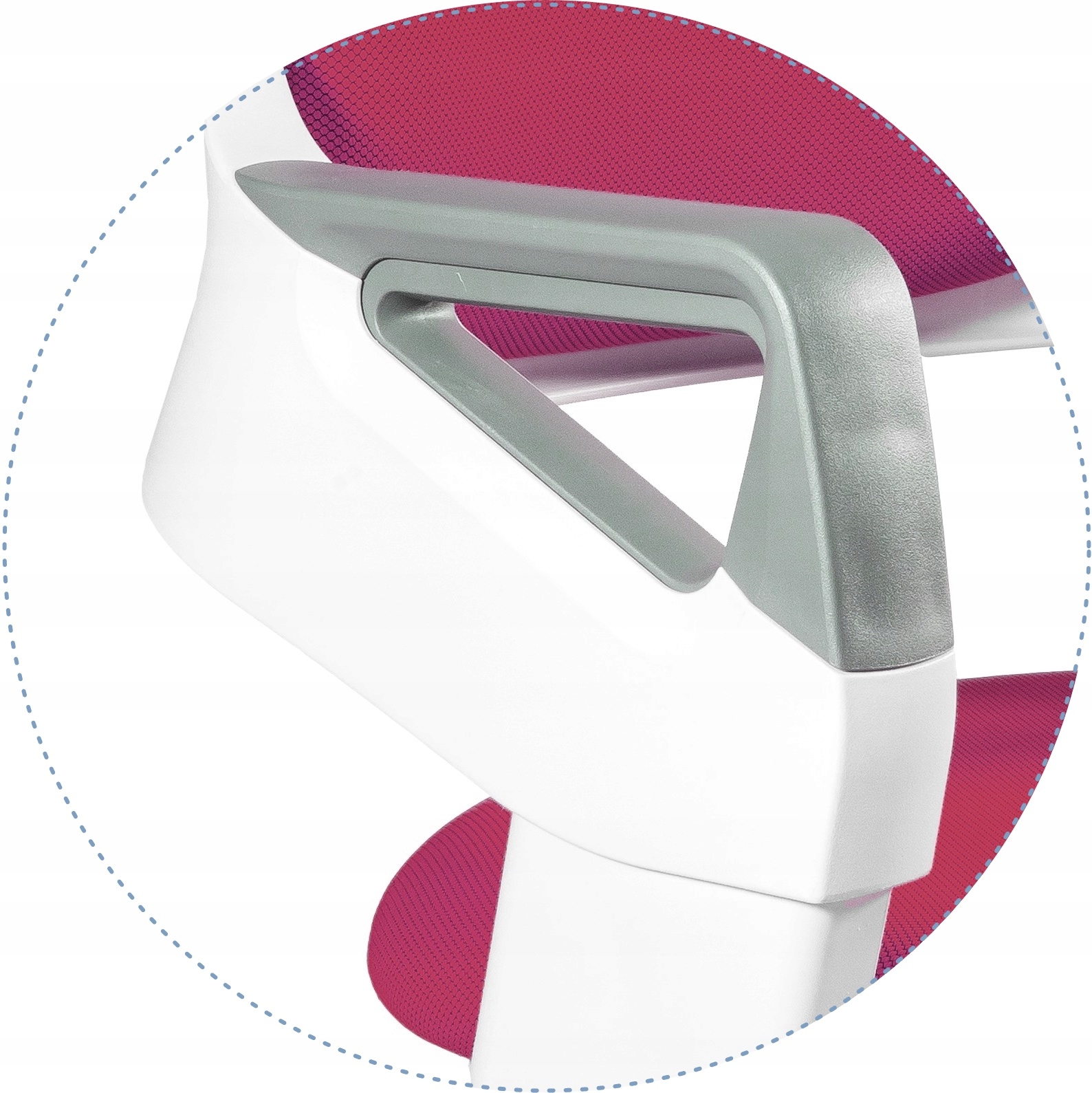 Fotel Dla Dziecka Różowy Obrotowy Biurkowy ROOKEE Marka Unique