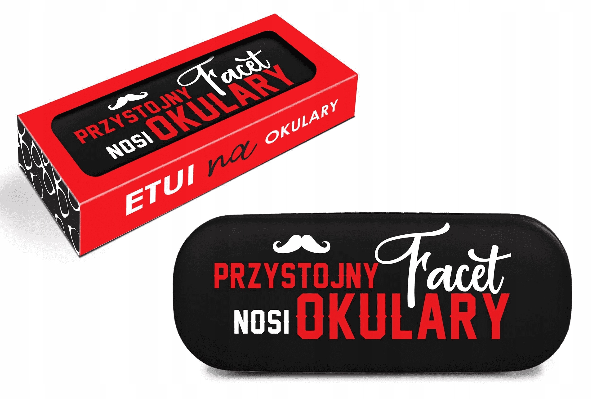 

Etui Futerał Na Okulary Mężczyzna Czarny Prezent