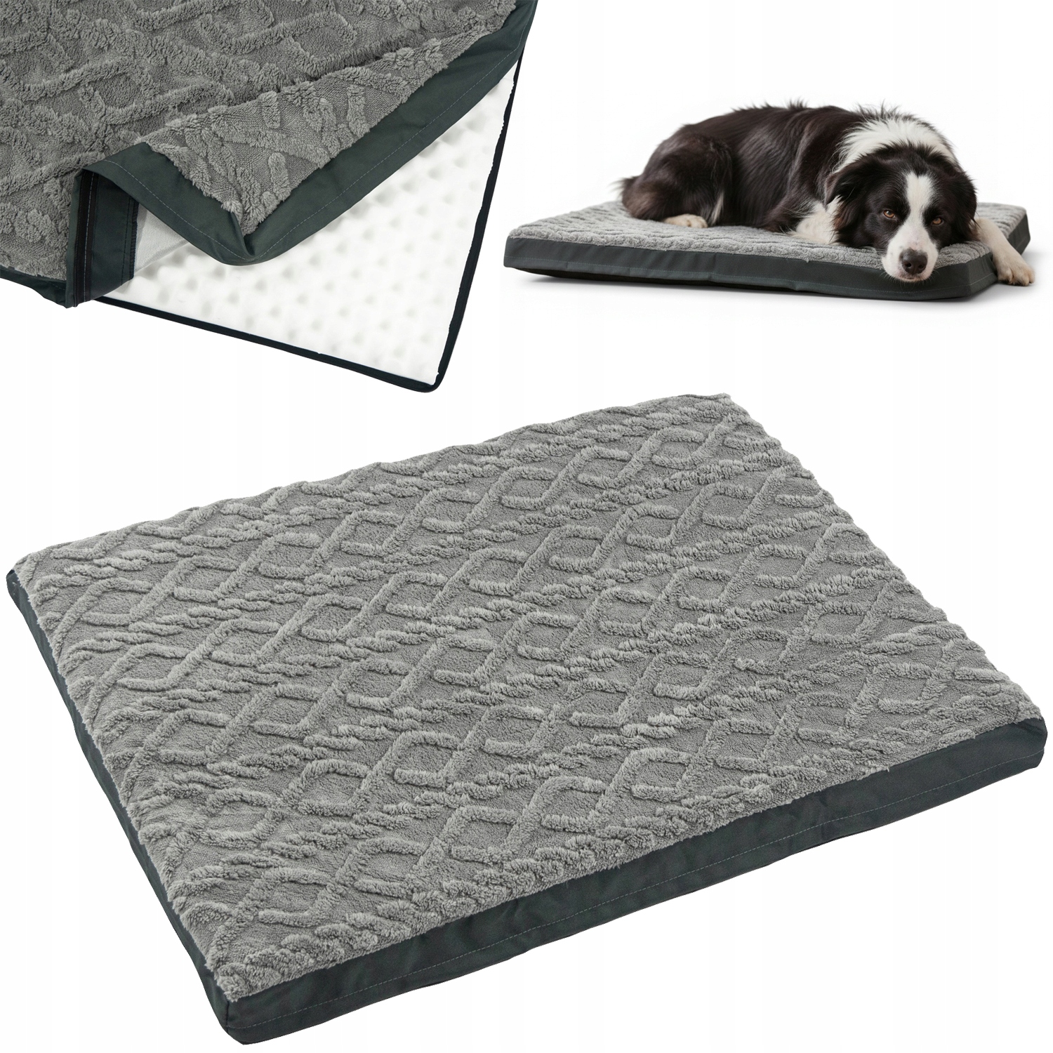 Levně Velké Pelíšek Pro Psa Kočku Matrace Voděodolná Podložka 92x69x9 cm Měkká XL