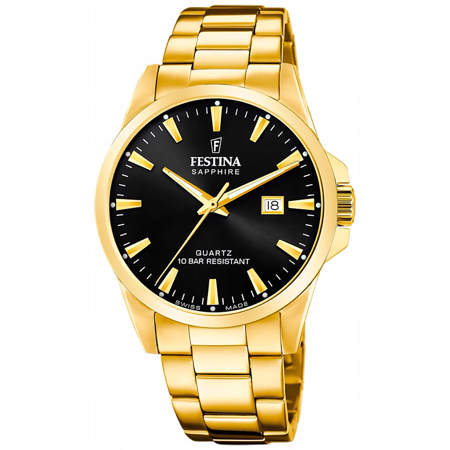 Pánské Hodinky Festina F20044-6 zlaté
