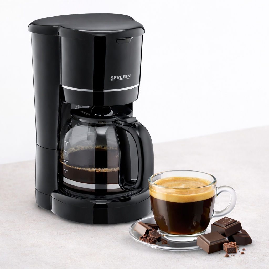 Ekspres Do Kawy Przelewowy 1,25L 900W Do 10 Filiżanek Automat Severin