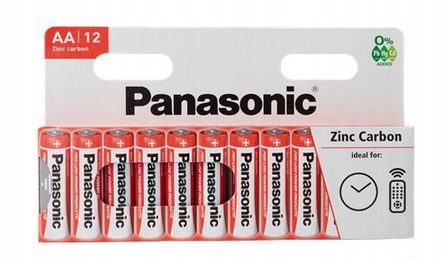 

12x Bateria Panasonic Aa R6 cynk-węg Zinc 12 sztuk